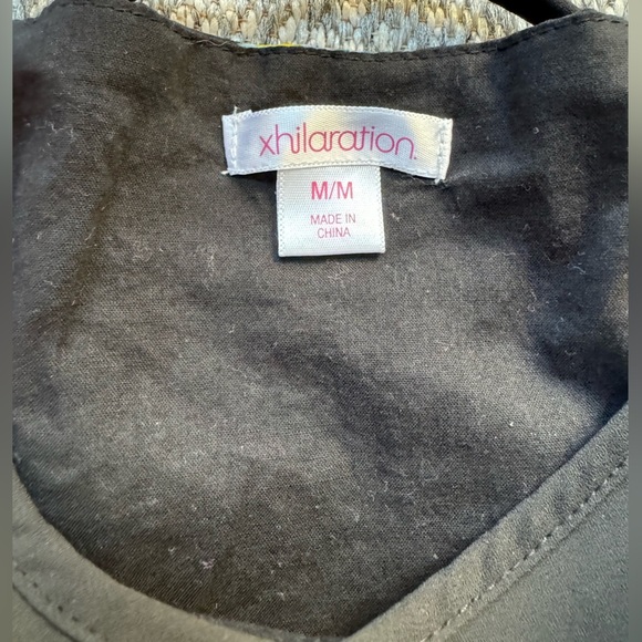 XHILARATION Black Feather Spaghetti Strap Corset Lacing Mini Sun Dress - Medium - Picture 7 of 11